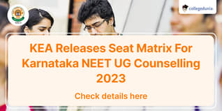KEA Releases Seat Matrix For Karnataka NEET UG Counselling 2023, Check Details Here